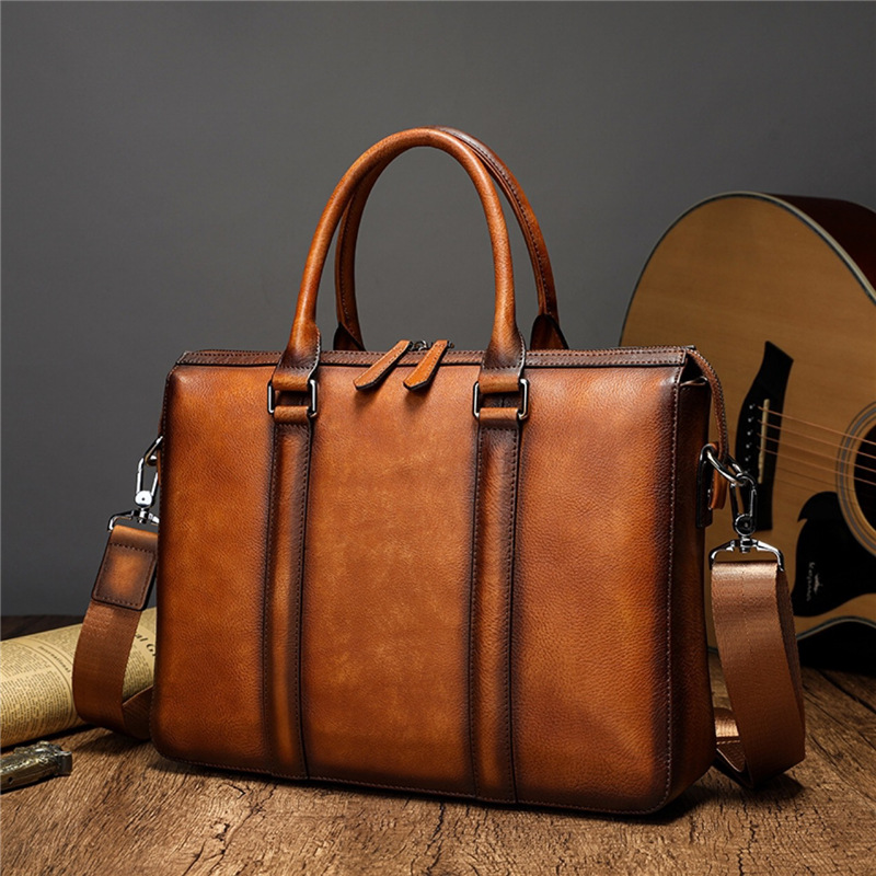 Leather Work Bag Men - Teczka biznesowa YETTIES z najwyższej jakości
