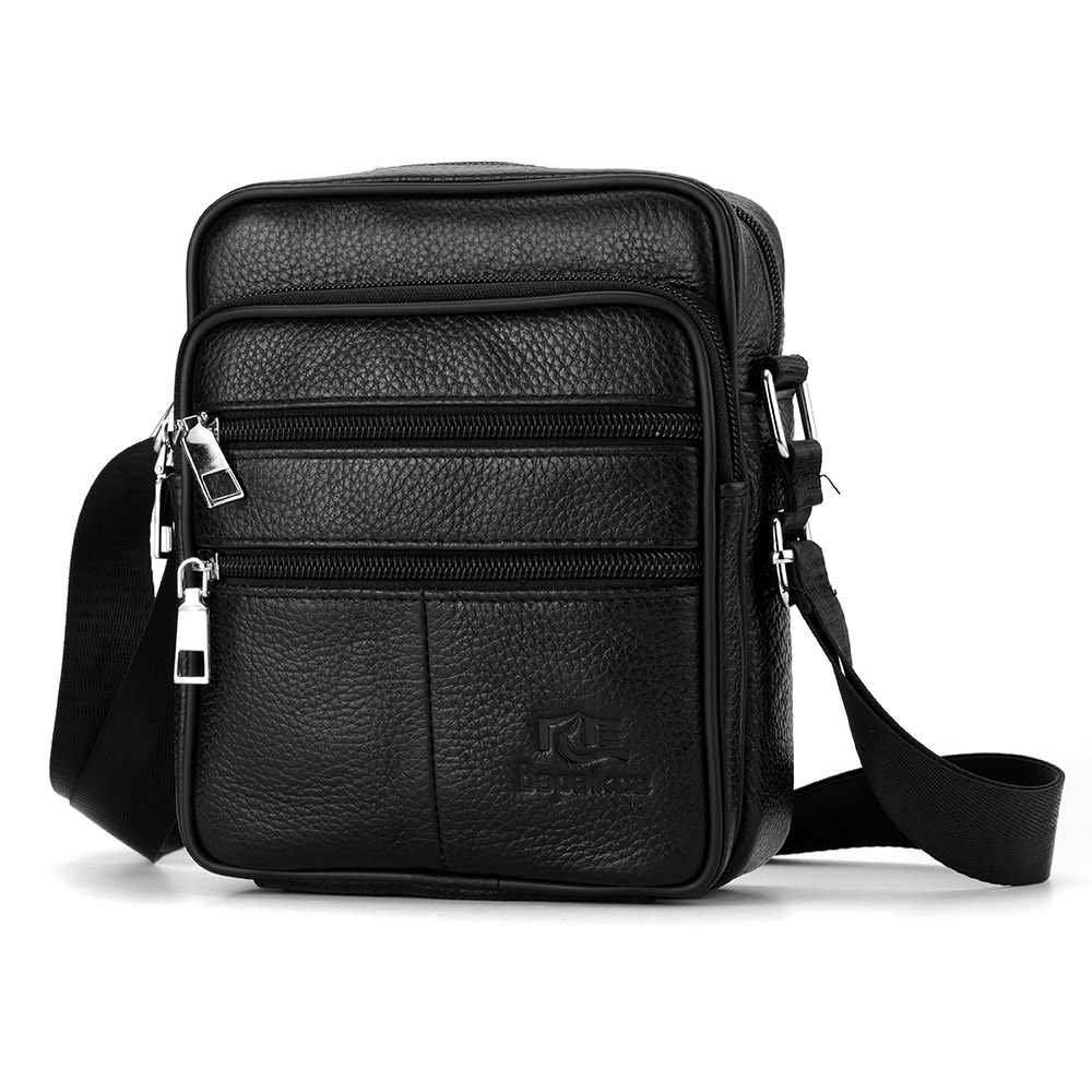 Leather Work Bag Men - Męska torba na ramię Business Casual
