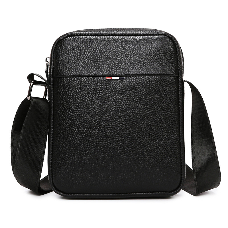 Leather Work Bag Men - Męska skórzana torba na ramię do