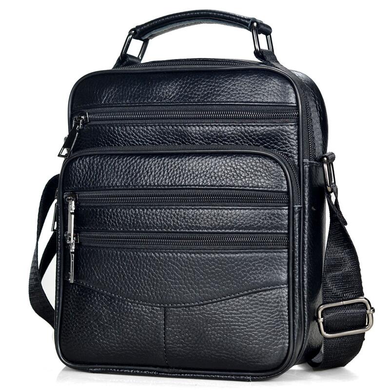 Leather Work Bag Men - Męskie torebki z prawdziwej skóry męskie