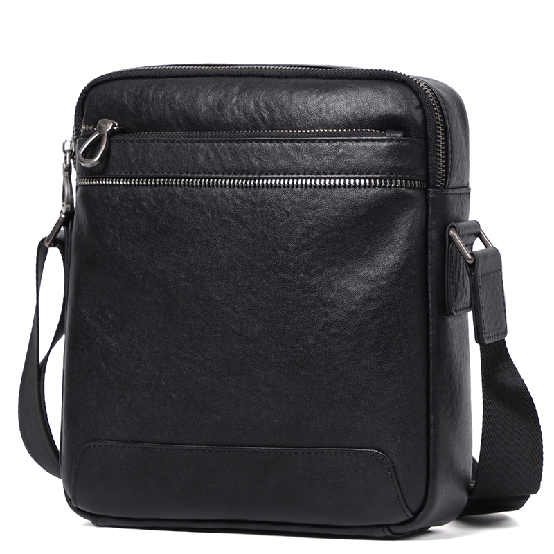 Leather Work Bag Men - Męska torba crossbody z prawdziwej skóry,