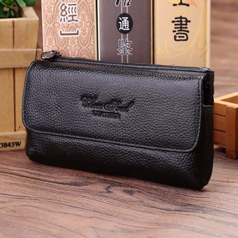Leather Work Bag Men - Męski pas saszetka biodrowa Fanny na