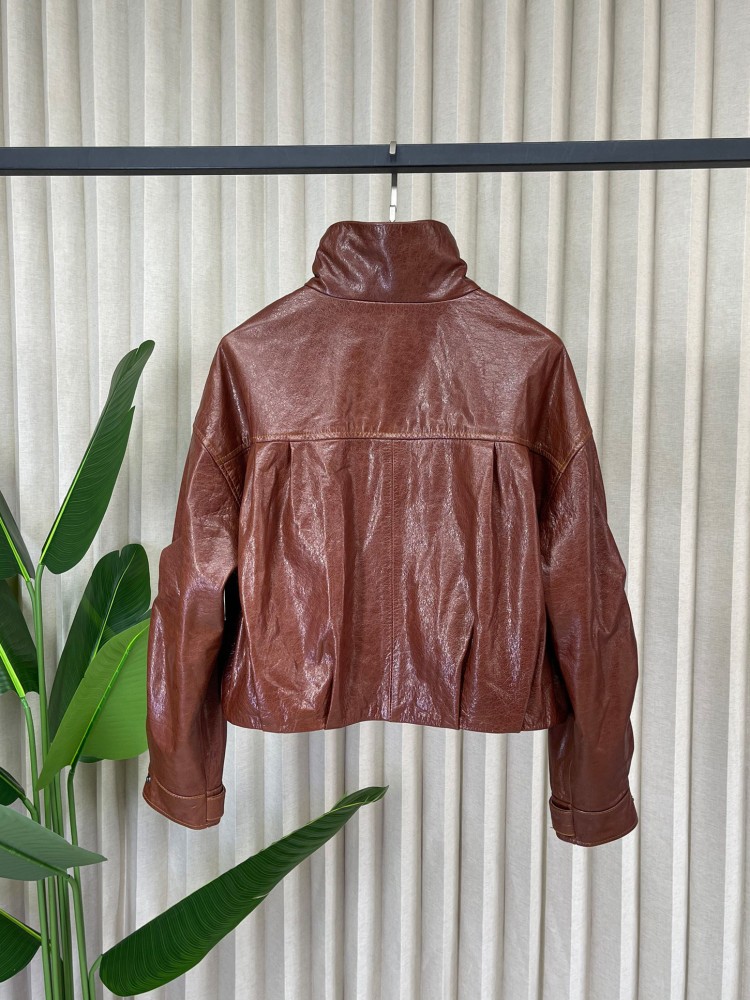 Modna damska luźna kurtka z pr – Leather Work Jacket Women'S recenzja i cena