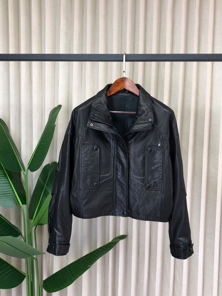 Modna damska luźna kurtka z pr – Leather Work Jacket Women'S recenzja i cena