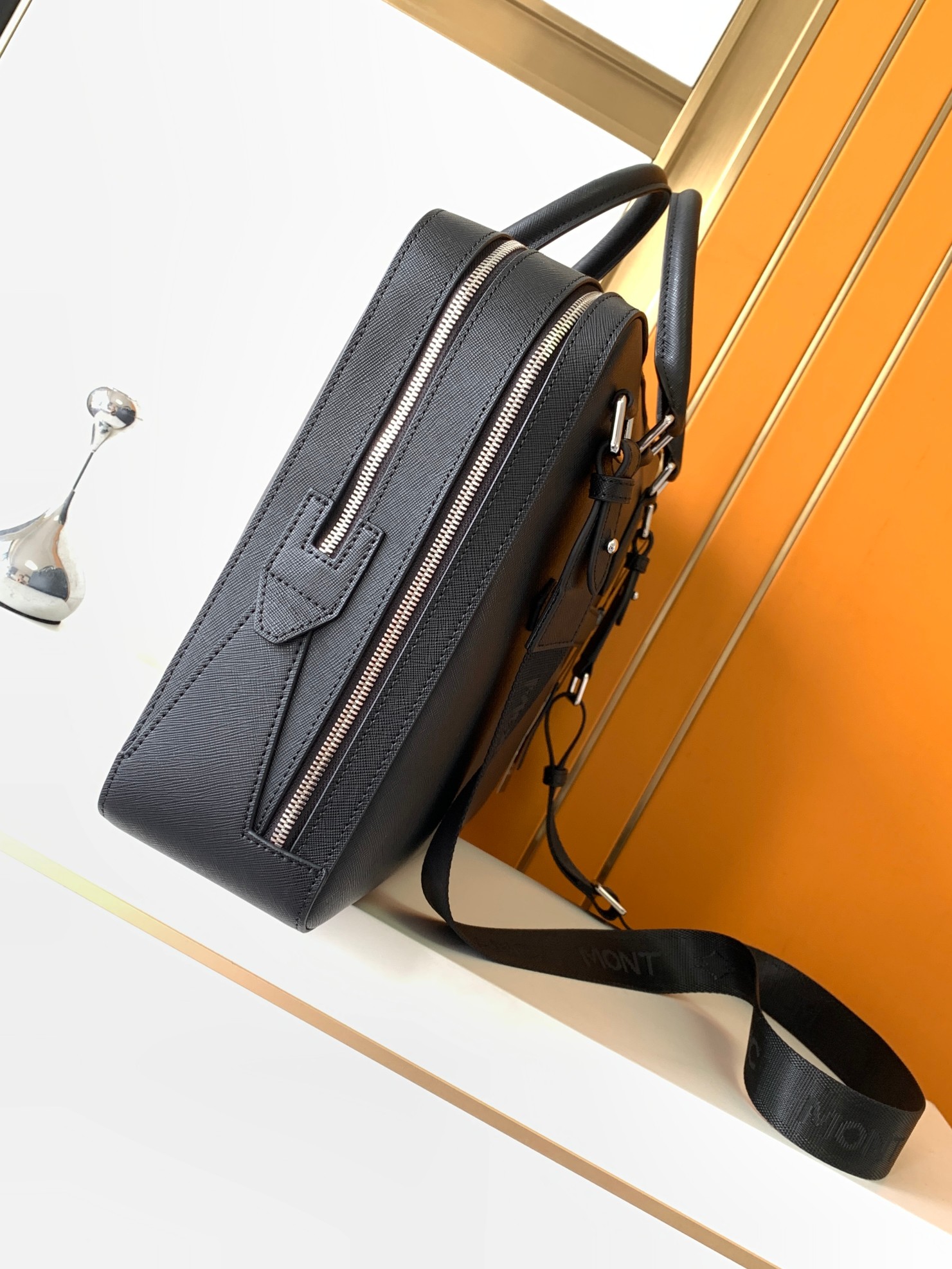 Luksusowe męskie torby z uchwy – Leather Work Bag Men recenzja i cena