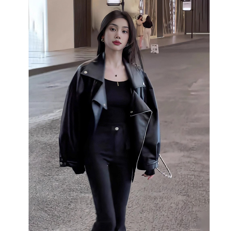 Kurtki damskie ze sztucznej sk – Leather Work Jacket Women'S recenzja i cena