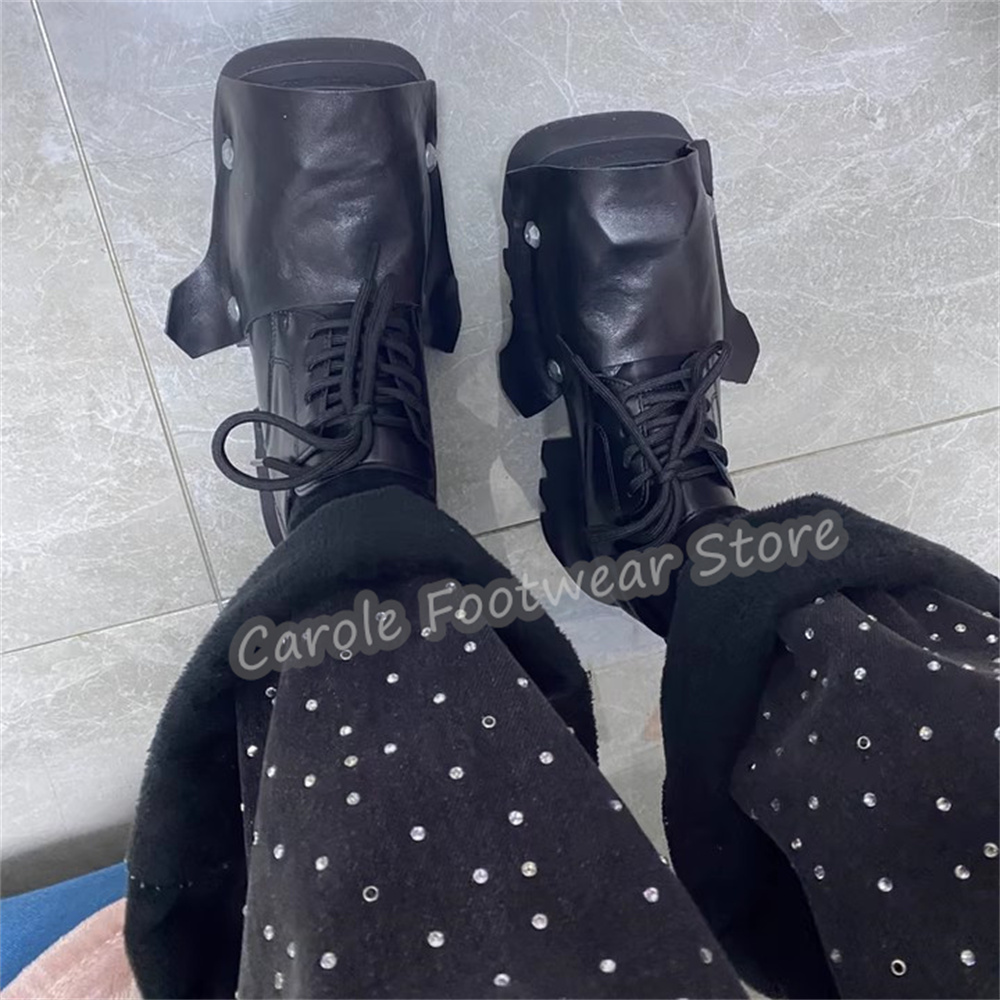 Męskie buty derby z kwadratowy – Leatherwork Rivets recenzja i cena