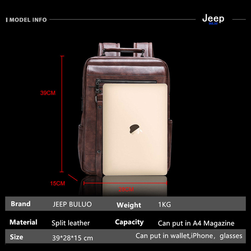 Jeep Buluo Męski skórzany plec – Leather Work Rucksack Mens recenzja i cena