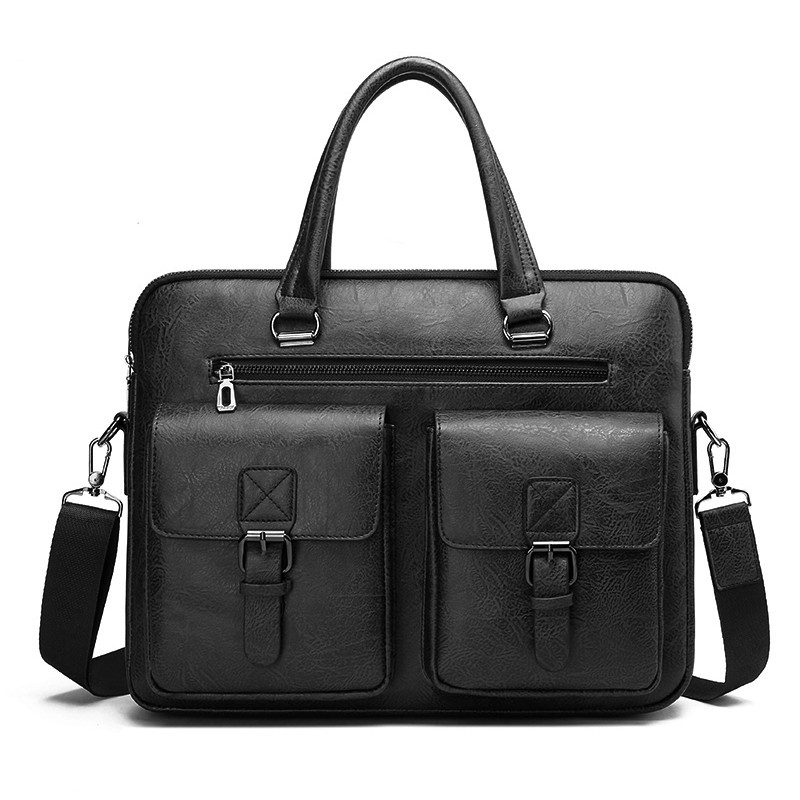 Luksusowa męska teczka bizneso – Leather Work Bag Men recenzja i cena