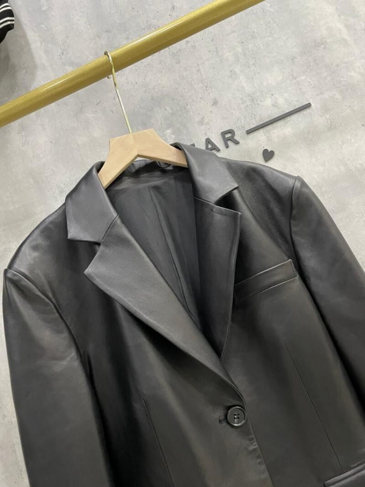 Damska marynarka ze skóry owcz – Leather Work Jacket Women'S recenzja i cena