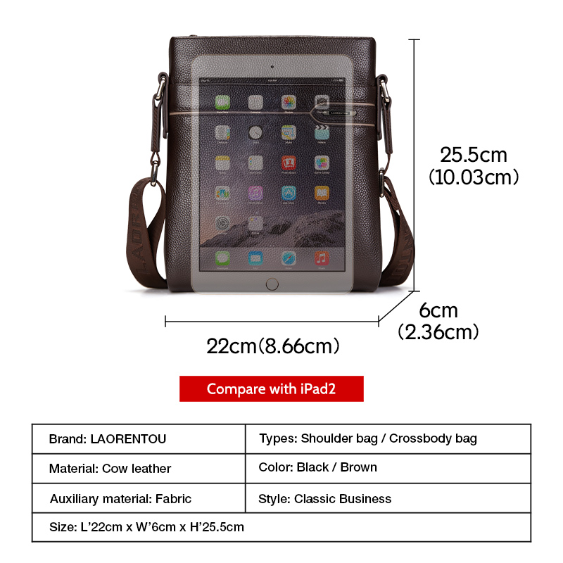 LAORENTOU Męska Torba na Ramię – Leather Work Bag Men recenzja i cena