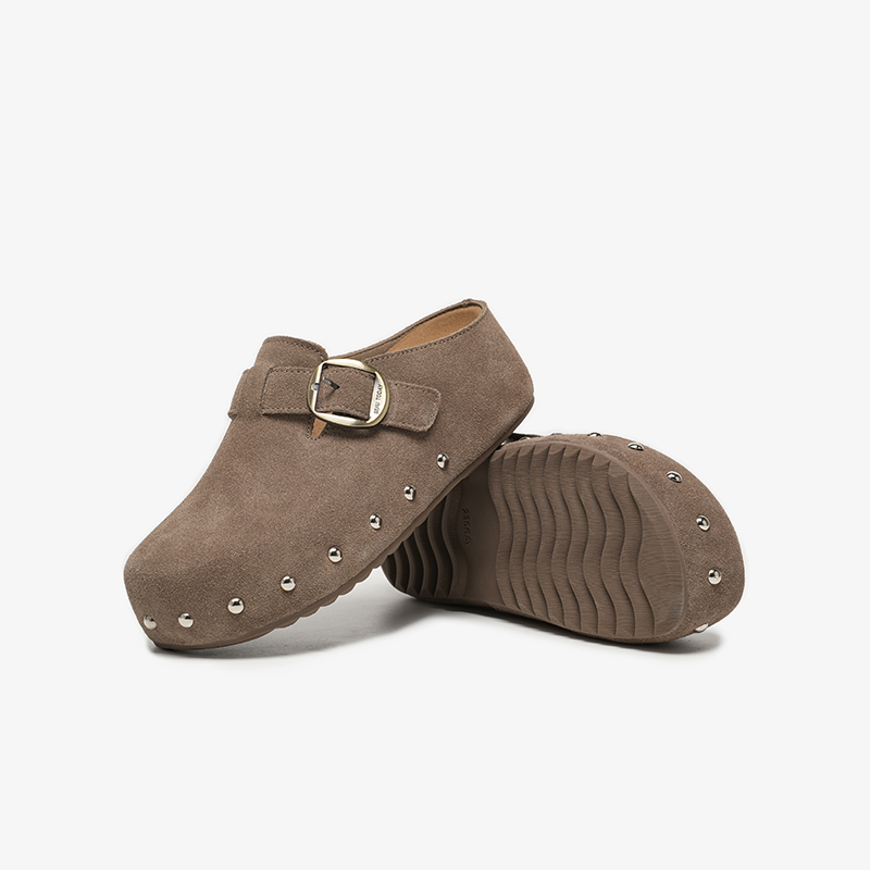 BEAUTODAY Casualowe Klapki Dam – Leatherwork Rivets recenzja i cena