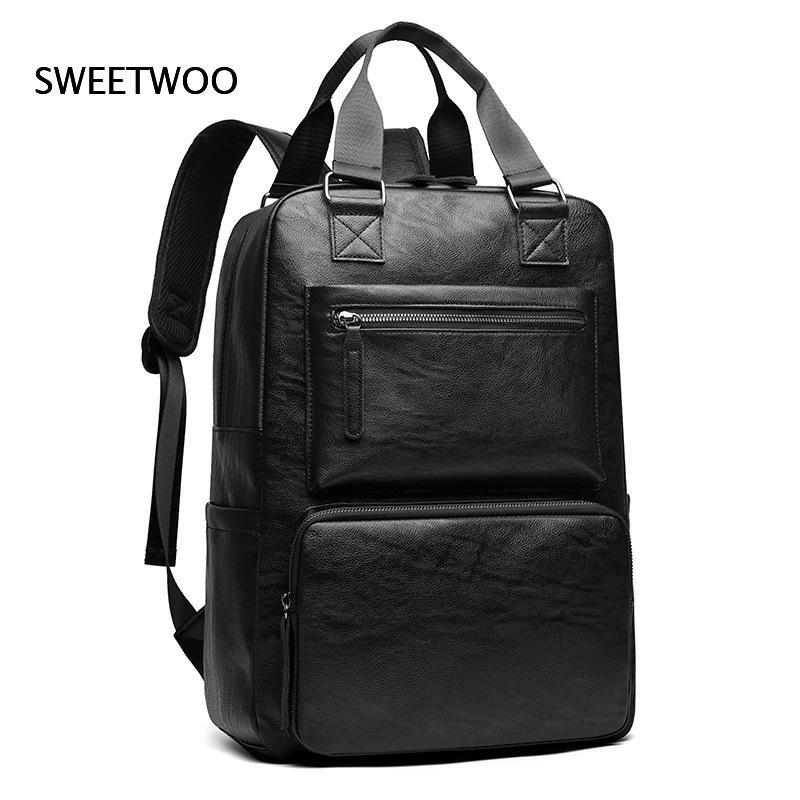 Męski plecak na laptopa z imit – Leather Work Rucksack Mens recenzja i cena