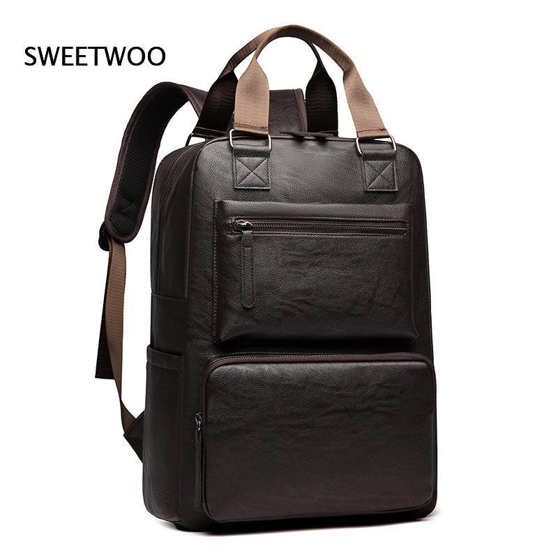 Męski plecak na laptopa z imit – Leather Work Rucksack Mens recenzja i cena