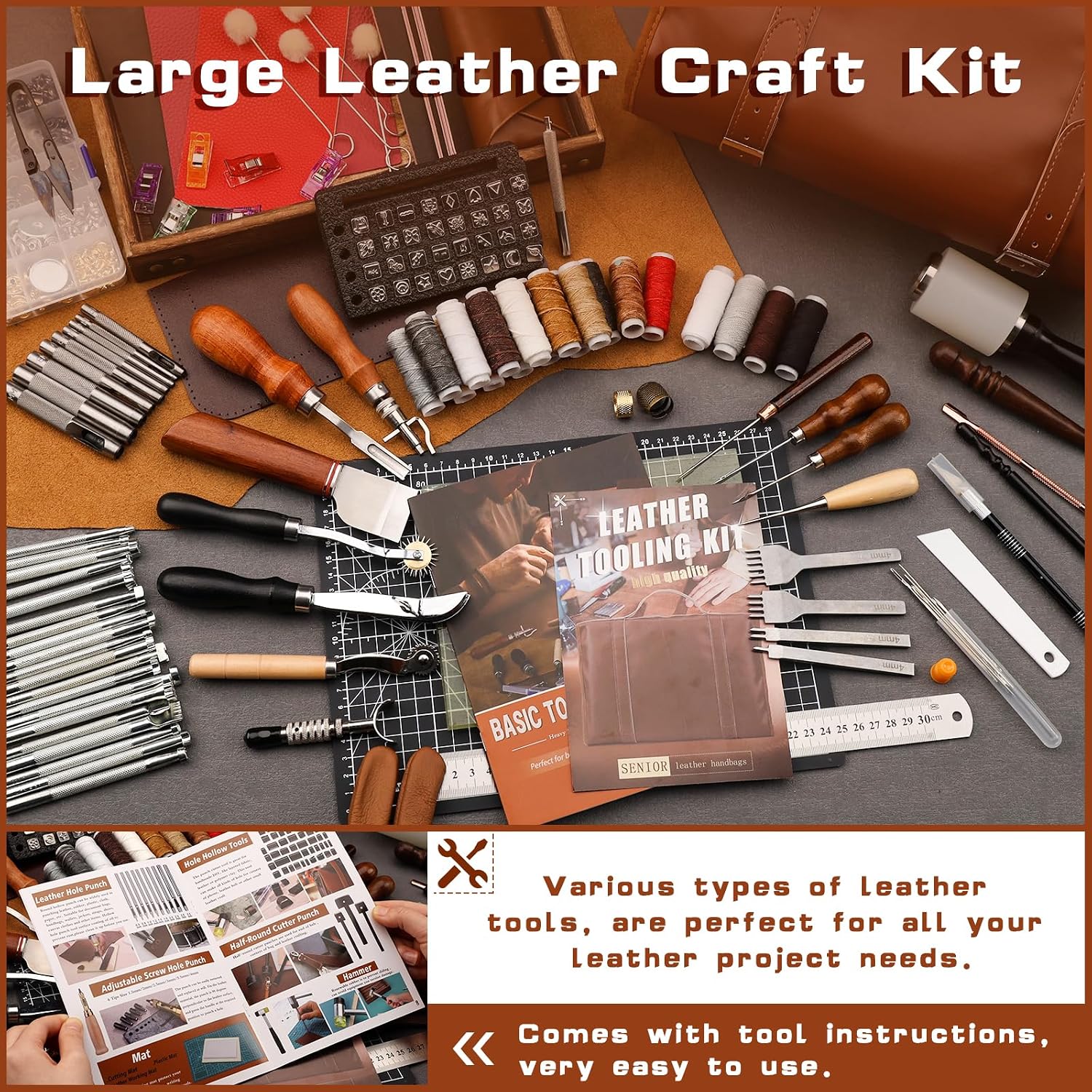 Zestaw narzędzi do obróbki skó – Leather Working recenzja i cena