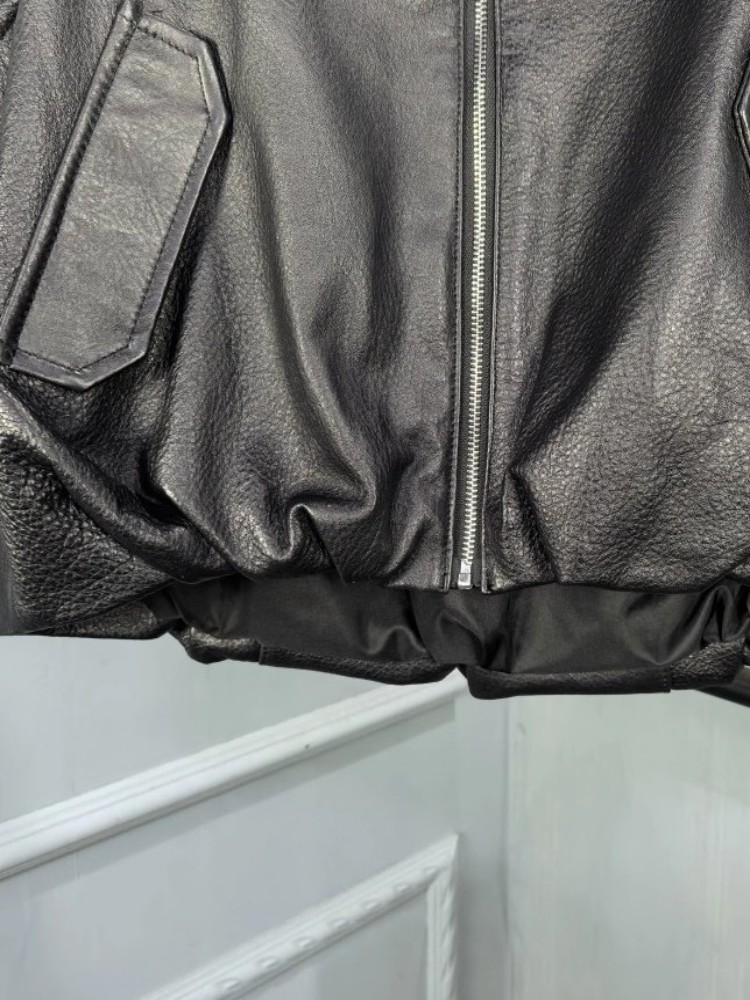 Jesienna Moda Naturalna Skóra  – Leather Work Jacket Women'S recenzja i cena