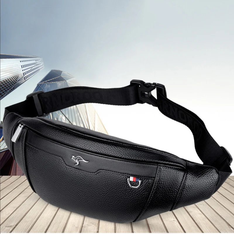 Skórzana torba biodrowa biznes – Leather Work Bag Men recenzja i cena