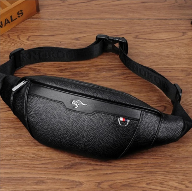 Skórzana torba biodrowa biznes – Leather Work Bag Men recenzja i cena