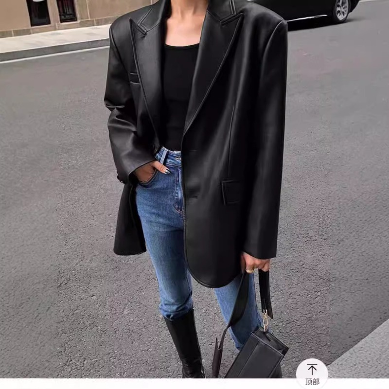 Damska kurtka biznesowa ze skó – Leather Work Jacket Women'S recenzja i cena