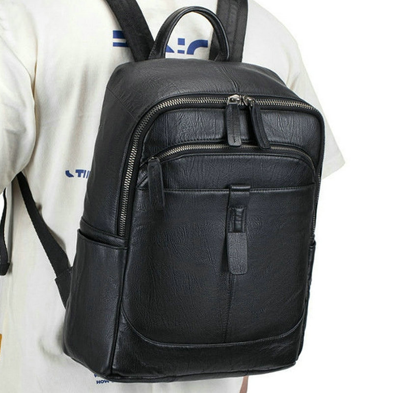 Czarny plecak męski z prawdziw – Leather Work Rucksack Mens recenzja i cena