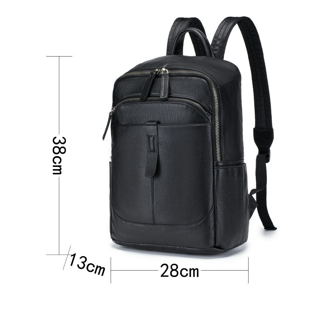 Czarny plecak męski z prawdziw – Leather Work Rucksack Mens recenzja i cena