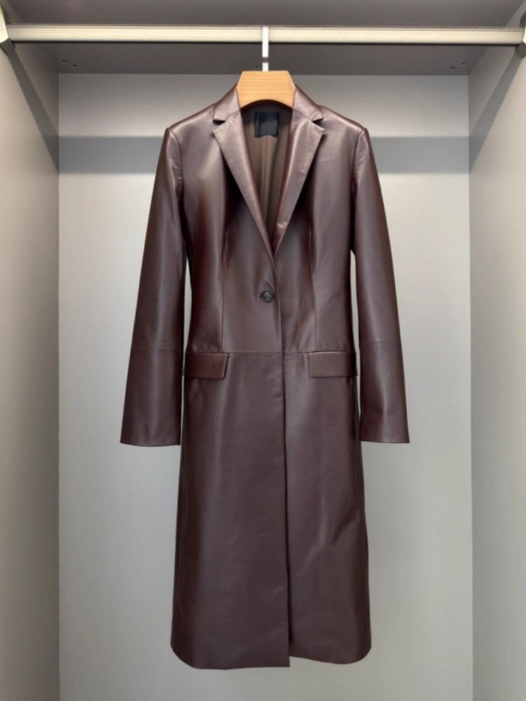 Włoski projektant kobiet długa – Leather Work Jacket Women'S recenzja i cena