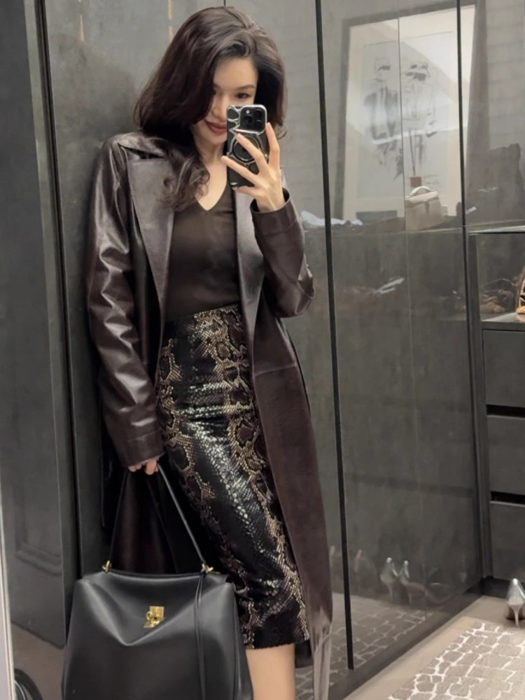 Włoski projektant biurowa, dam – Leather Work Jacket Women'S recenzja i cena