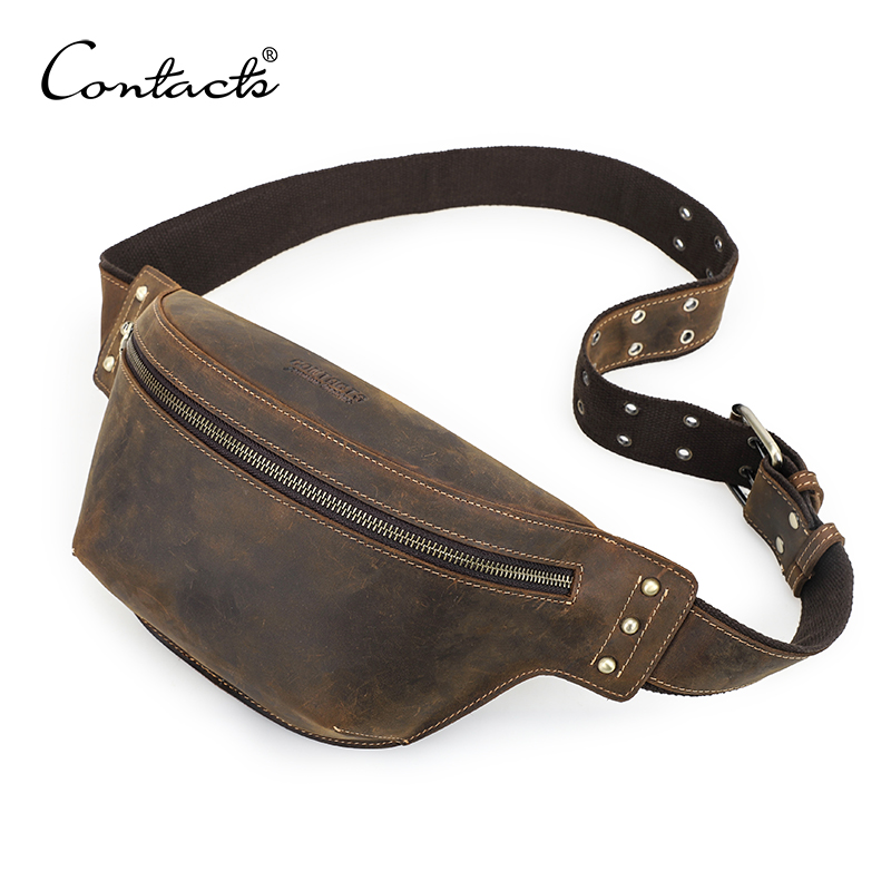 CONTACT'S Genuine Leather Wais – Leather Work Bag Men recenzja i cena
