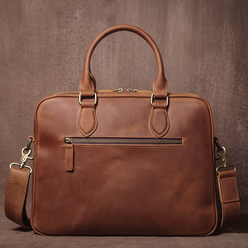 GURO Men Crazy Horse teczka ze – Leather Work Bag Men recenzja i cena