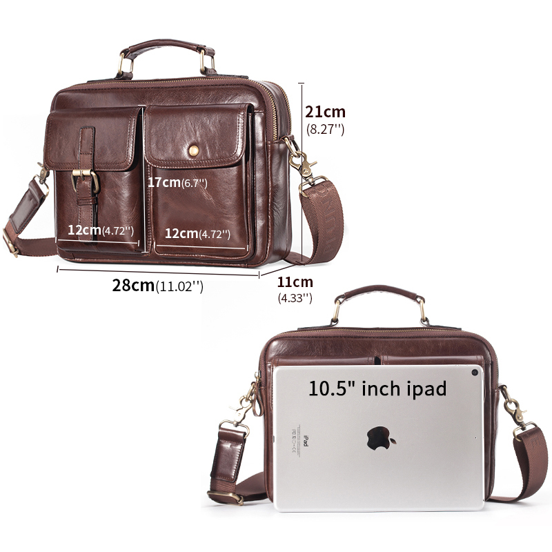 Nowa skórzana torba na ramię d – Leather Work Bag Men recenzja i cena