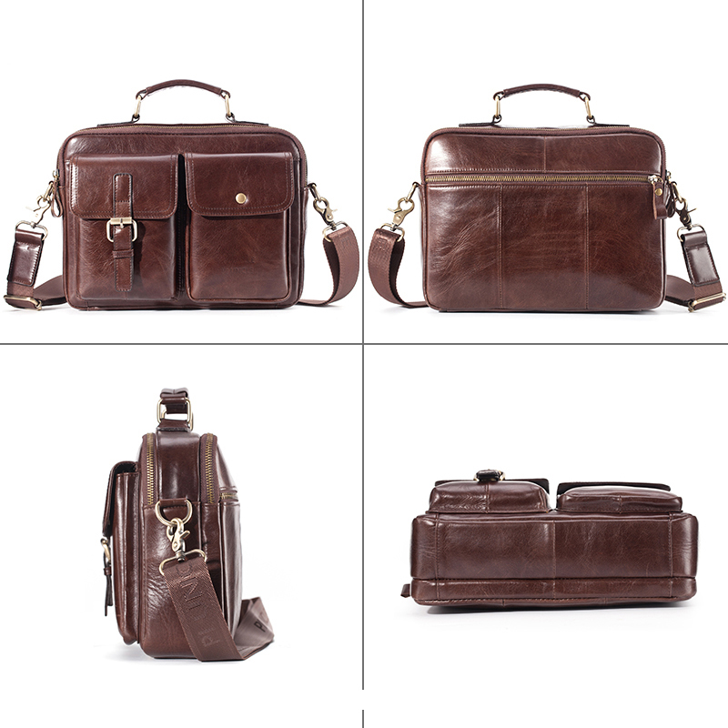 Nowa skórzana torba na ramię d – Leather Work Bag Men recenzja i cena