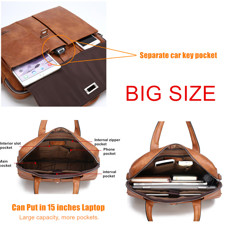 Torba męska Jeep Buluo ze skór – Leather Work Bag Men recenzja i cena