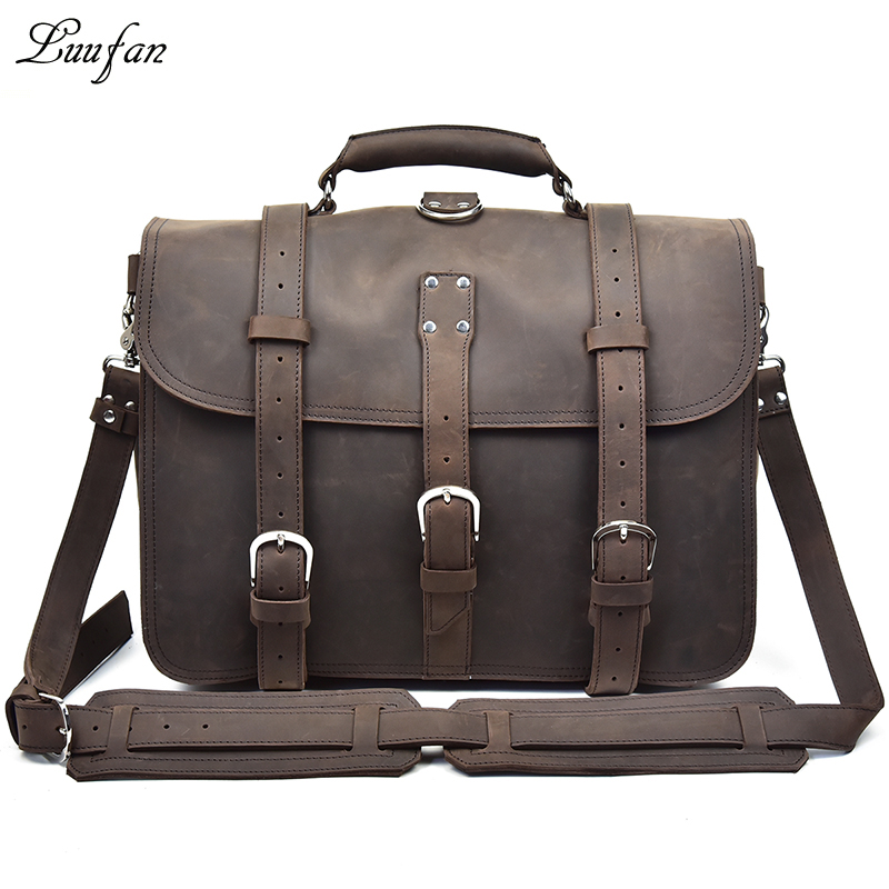Mężczyźni gruba skóra Crazy Ho – Leather Work Rucksack Mens recenzja i cena