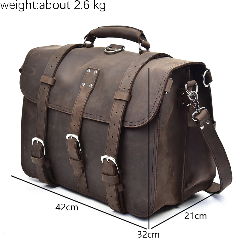 Mężczyźni gruba skóra Crazy Ho – Leather Work Rucksack Mens recenzja i cena