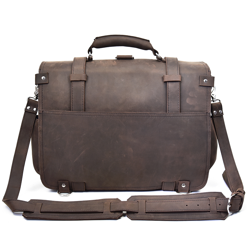 Mężczyźni gruba skóra Crazy Ho – Leather Work Rucksack Mens recenzja i cena