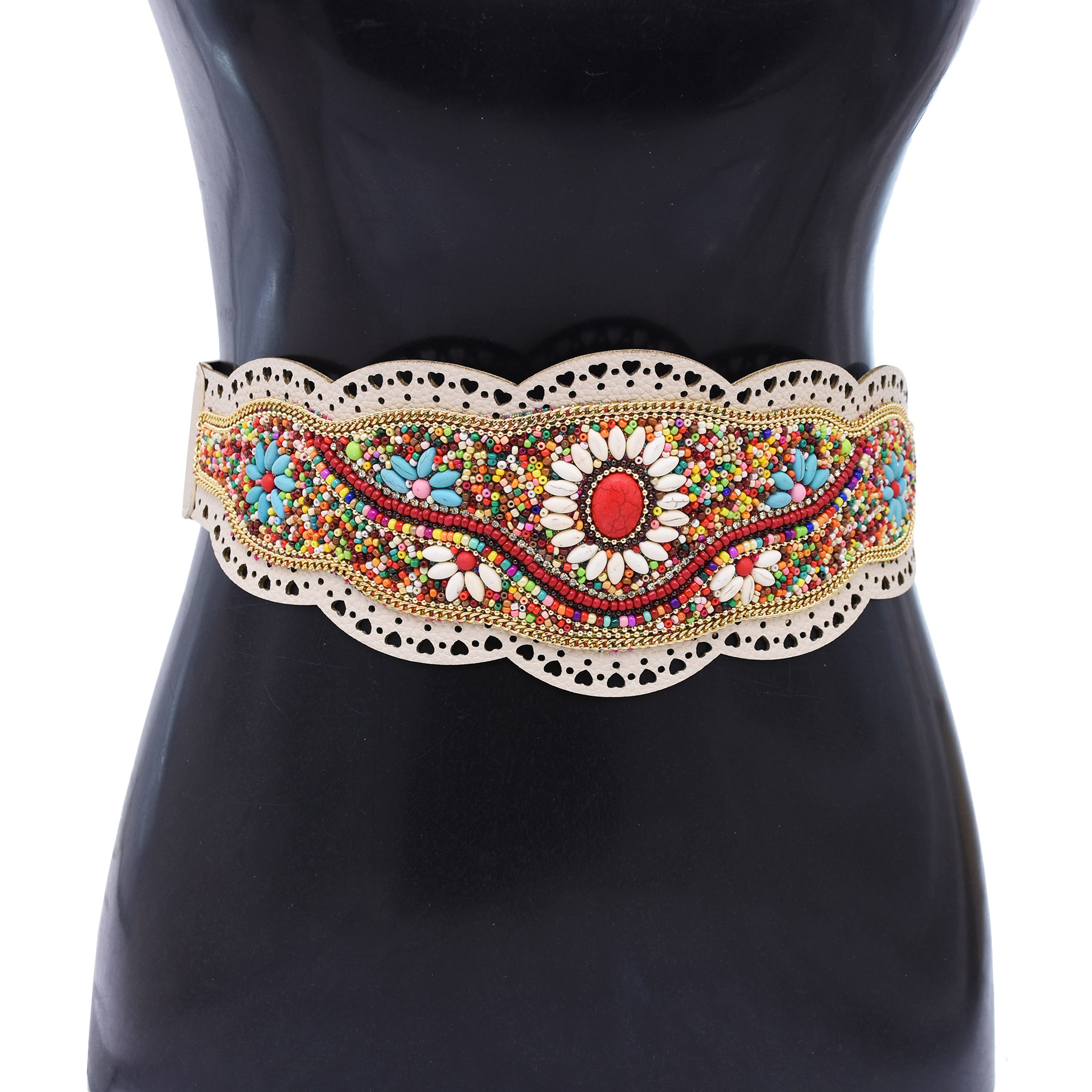 Kolorowy pas biodrowy z korali – Leatherwork Jewelry recenzja i cena