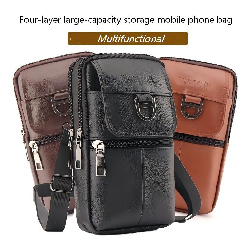 Męska skórzana torba na pas -  – Leather Work Bag Men recenzja i cena