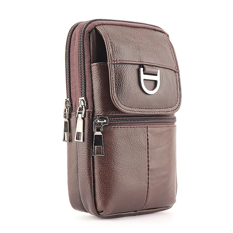 Męska skórzana torba na pas -  – Leather Work Bag Men recenzja i cena