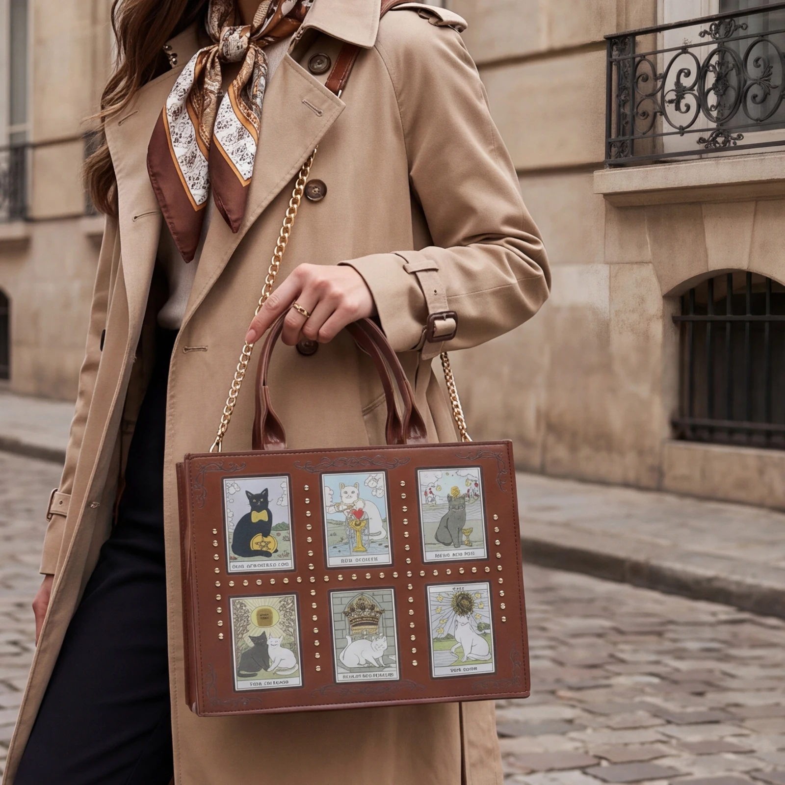 Torba typu tote z nadrukiem ko – Leatherwork Rivets recenzja i cena